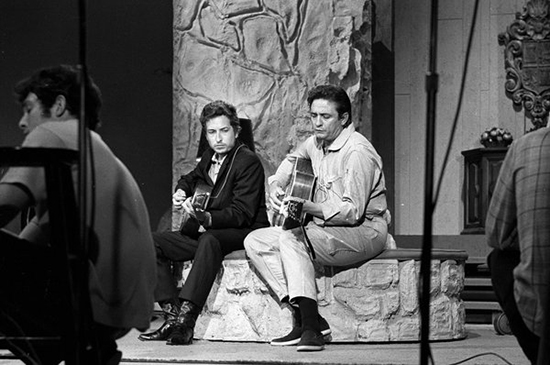 Bob Dylan and Johnny Cash. From "The Johnny Cash Reordings."