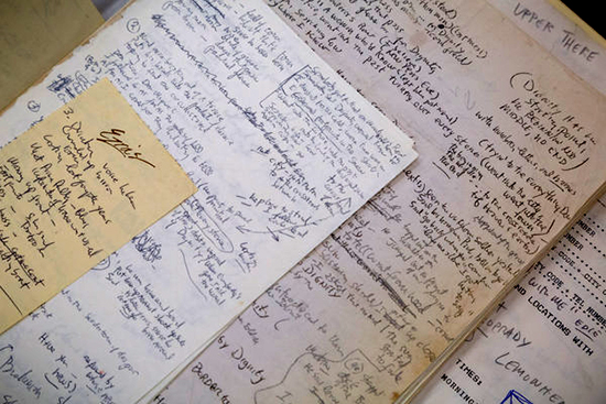 Drafts of lyrics for the song "Dignity," from 1989
