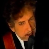 Bob Dylan giving a speech at Grammy event